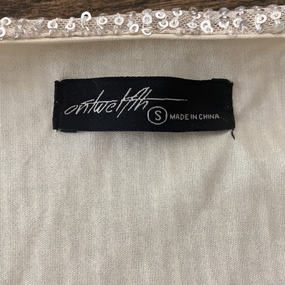 tan sequin romper - Picture 2 of 3